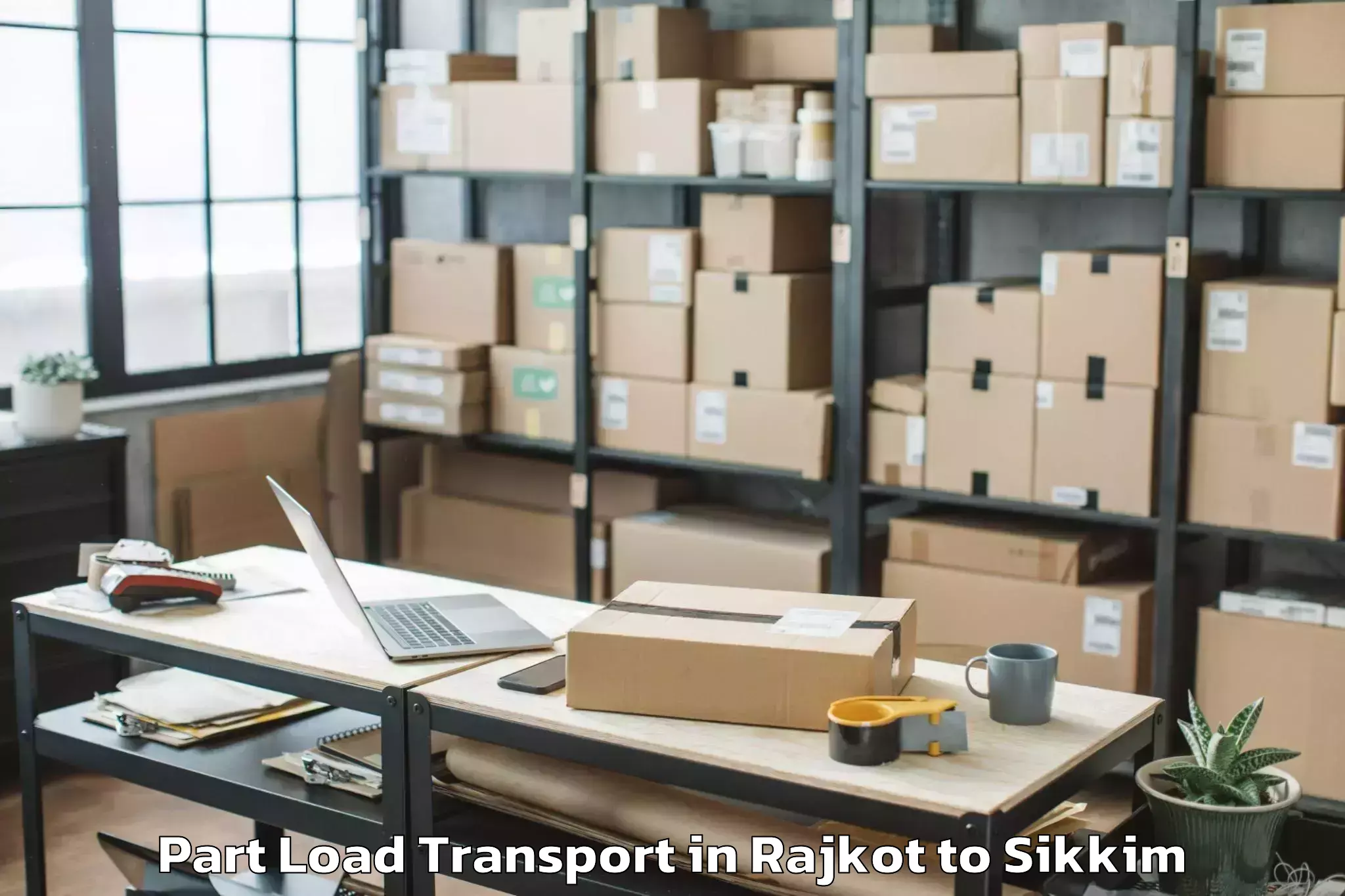 Easy Rajkot to Sikkim Manipal University Gang Part Load Transport Booking